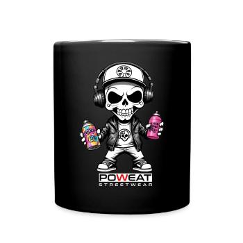 Sprayer Skull - Tasse einfarbig - Schwarz - Vorne