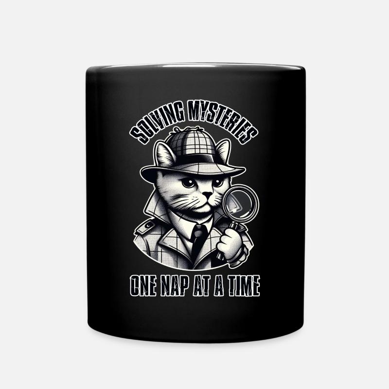 Rätsel lösen, ein Nickerchen nach dem anderen! - Tasse einfarbig - Schwarz