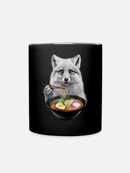 Polarfuchs Ramen - Tasse einfarbig - Schwarz