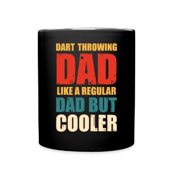 Darts Player Steeldart Funny Dart 180 Darts - Full Colour Mug - black - Front