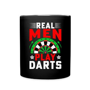 Darts Player Steeldart Funny Dart 180 Darts - Full Colour Mug - black - Front