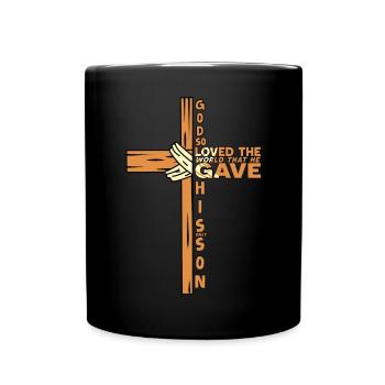 Jésus Dieu Bible Église Foi chrétienne Croire - Mug uni - noir - Devant