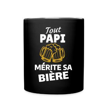 Humour and Friends: Festive Beer - Full Colour Mug - black - Front