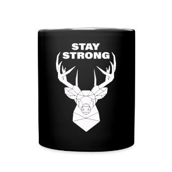 RESTEZ FORT - Mug uni - noir - Devant
