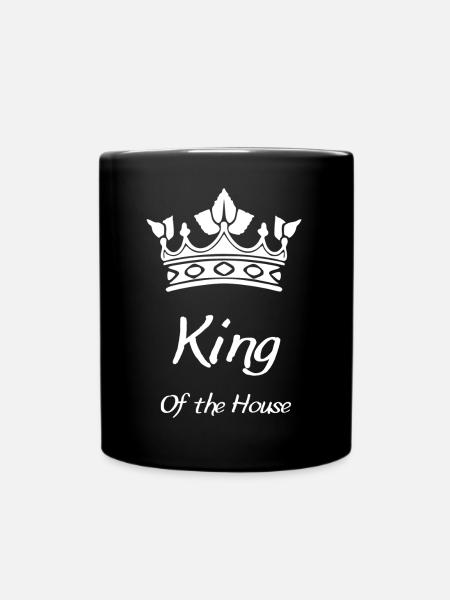Le Roi de la Maison - design inspiré par la royauté - Mug uni - noir