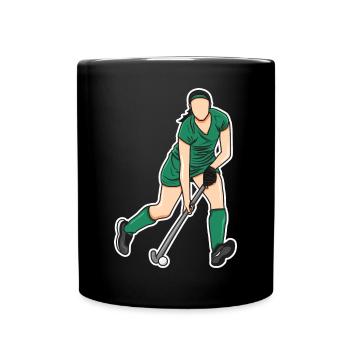 Hockey Femme - Mug uni - noir - Devant