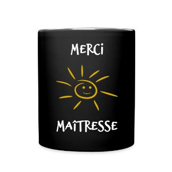 MISTRESS. THANK YOU. THANK YOU MISTRESS - Full Colour Mug - black - Front