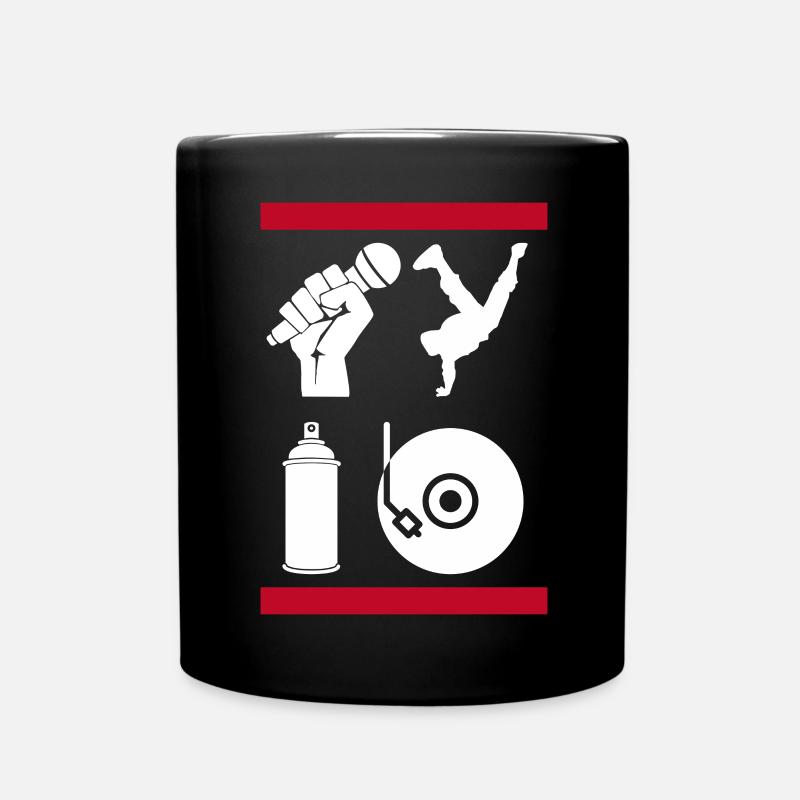 Les 4 éléments du hip-hop - Mug uni - noir