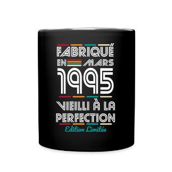 30th Anniversary - Made in March 1995 - Full Colour Mug - black - Front