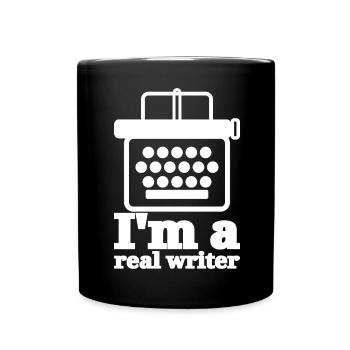 Real Writer - Full Colour Mug - black - Front