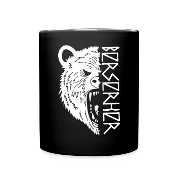 Polar Bear Warrior - Full Colour Mug - black - Front
