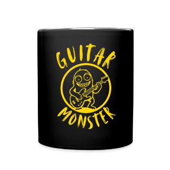 Guitar Monster | Guitar, funny pictures - Full Colour Mug - black - Front