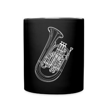 Tuba - Full Colour Mug - black - Front