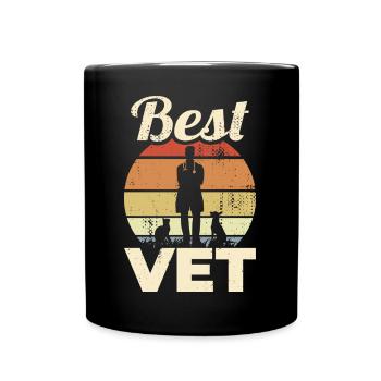 Meilleur vétérinaire - Mug uni - noir - Devant