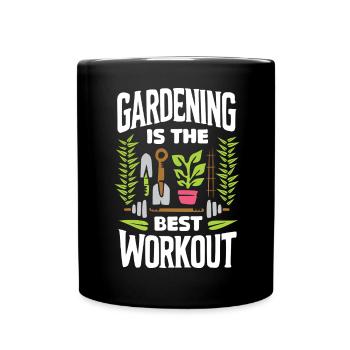 Garten Workout & FItness - gym Arbeit - Tasse einfarbig - Schwarz - Vorne
