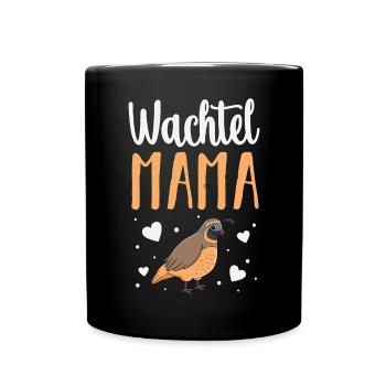 Wachtel - Tasse einfarbig - Schwarz - Vorne
