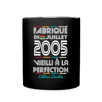 20 Year Anniversary - Made in July 2005 - Full Colour Mug - black - Front