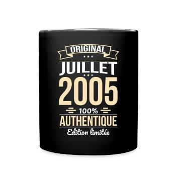 Anniversaire 20 ans - Original - Juillet 2005 - Mug uni - noir - Devant
