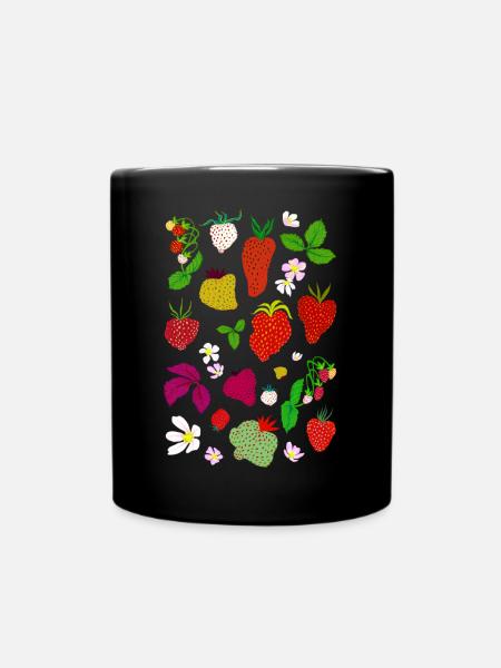 ERDBEEREN - Tasse einfarbig - Schwarz