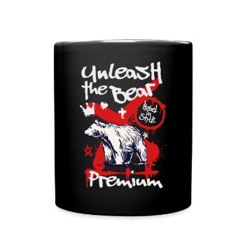 Graffiti Bär Chemise Urban Streetwear Bear - Mug uni - noir - Devant