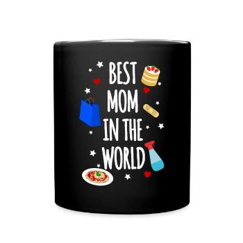 Beste Mama - Tasse einfarbig - Schwarz - Vorne