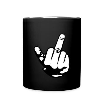 finger - Full Colour Mug - black - Front