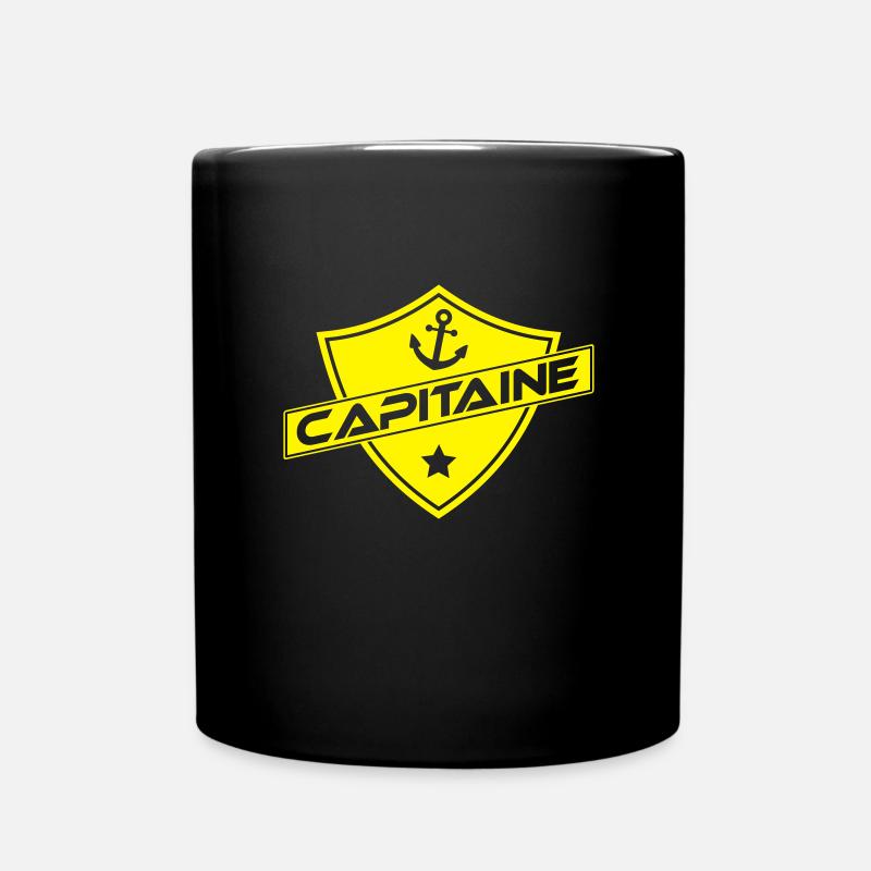 blason capitaine - Mug uni - noir