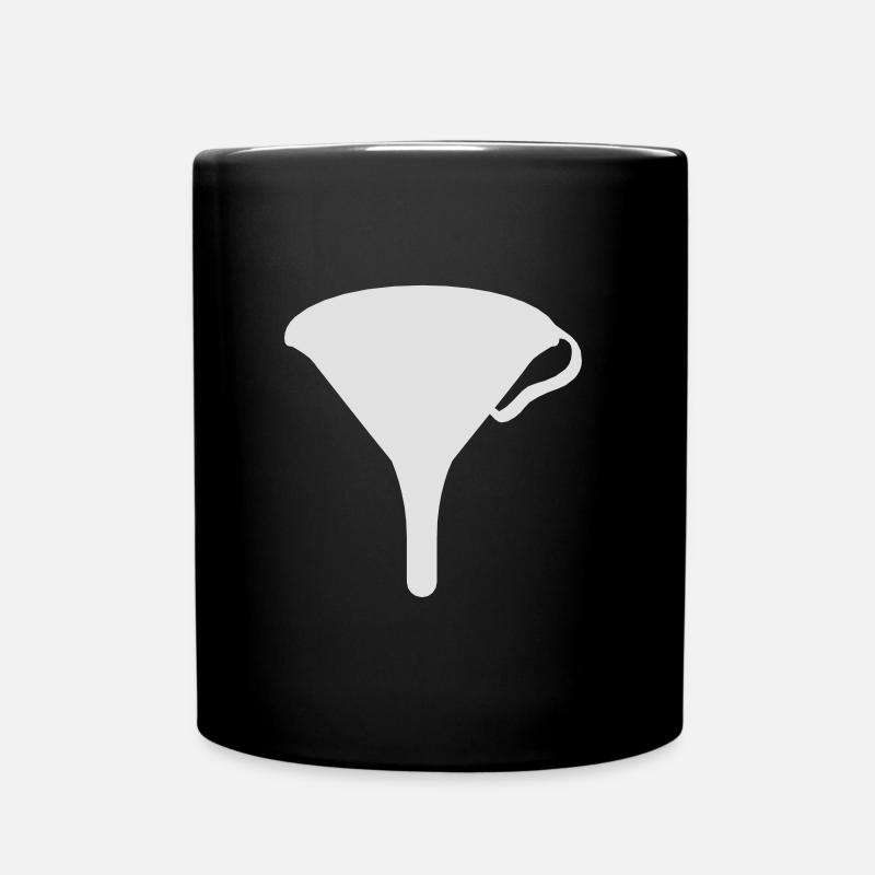 Trichter - Tasse einfarbig - Schwarz