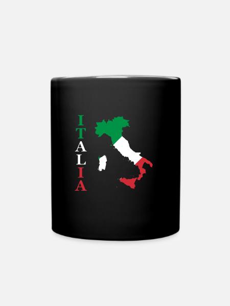 Italia - Mug uni - noir