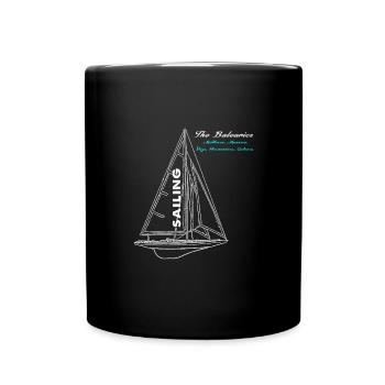 Segeln auf den Balearen: Mallorca, Menorca, Ibiza, - Full Colour Mug - black - Front