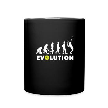 Tennis Evolution - Tasse einfarbig - Schwarz - Vorne