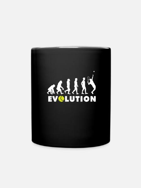 Evolution du tennis - Mug uni - noir