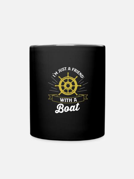 boat - Full Colour Mug - black