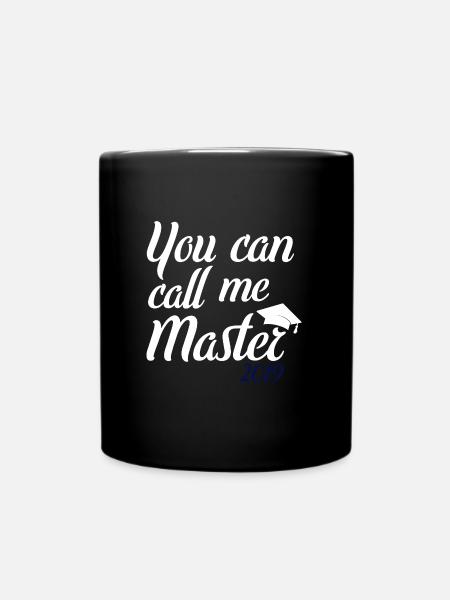 You can call me Master 2019 - Full Colour Mug - black