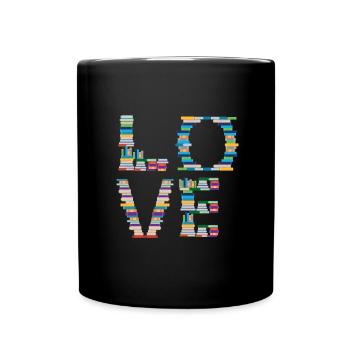 Love Books - Full Colour Mug - black - Front