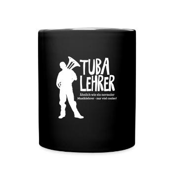 Tuba Lehrer | Tubist - Tasse einfarbig - Schwarz - Vorne