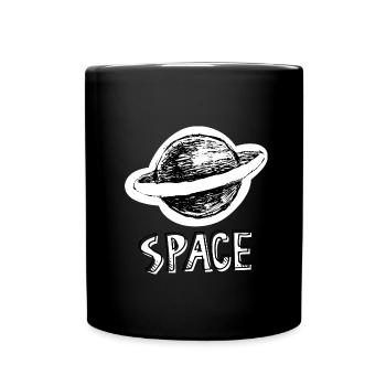 Space. Shuttle. Universe - Full Colour Mug - black - Front