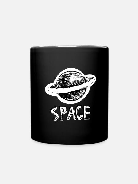 Space . Shuttle . Universe - Tasse einfarbig - Schwarz