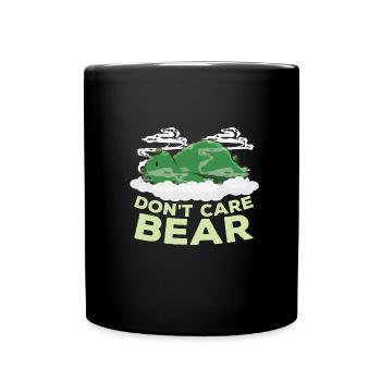 Bear Kiffen Relax Dont Care Bear - Full Colour Mug - black - Front