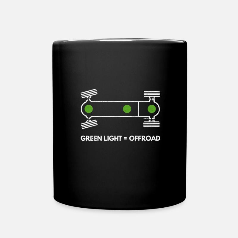 Syncro differential Sperren Symbol Grunge Optik - Tasse einfarbig - Schwarz