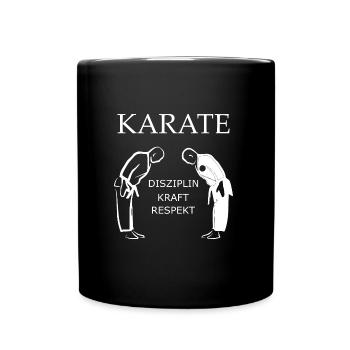 KARATE - Tasse einfarbig - Schwarz - Vorne