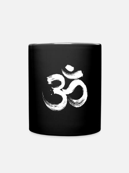 Om signe blanc - Mug uni - noir
