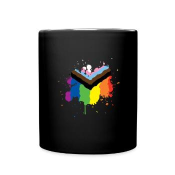 Progress Pride - Full Colour Mug - black - Front