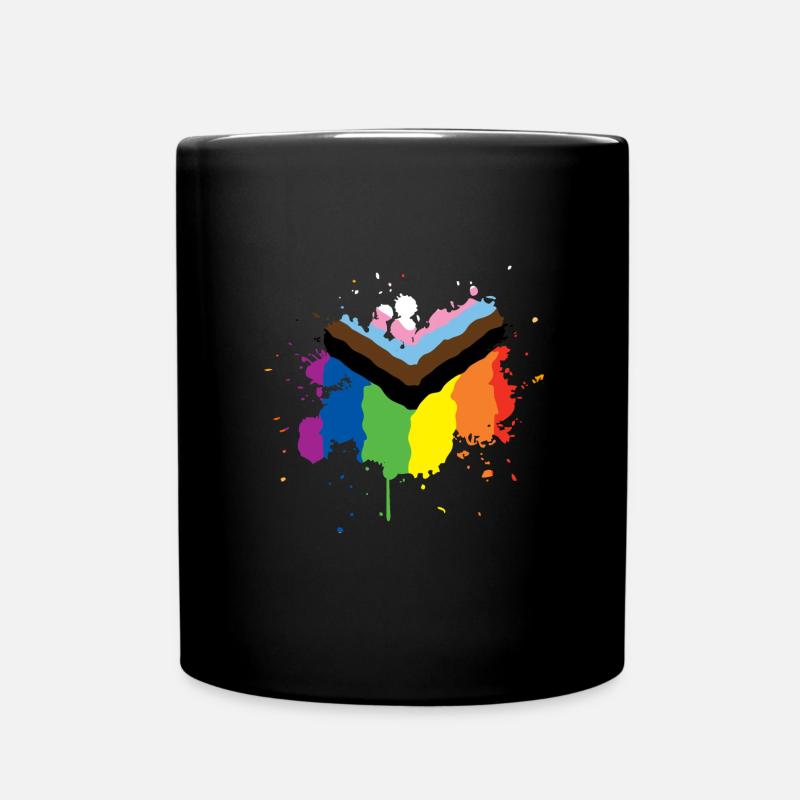 Progress Pride - Tasse einfarbig - Schwarz