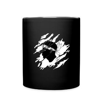 Korsika Flagge Korsika Fahne Corsica Korsischen - Tasse einfarbig - Schwarz - Vorne
