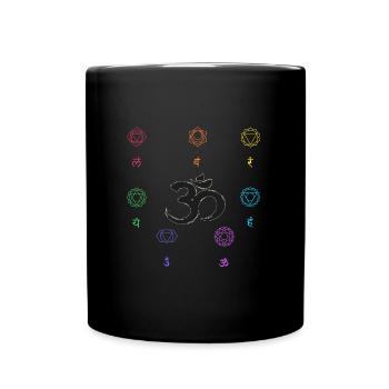 chakra om - Mug uni - noir - Devant