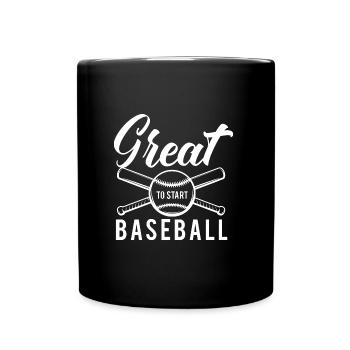 Baseball ist das beste Spiel, Baseball Champion - Tasse einfarbig - Schwarz - Vorne