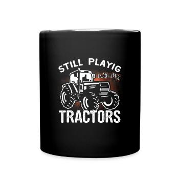 Farmer Farmer Farmer Tractor Farm - Full Colour Mug - black - Front