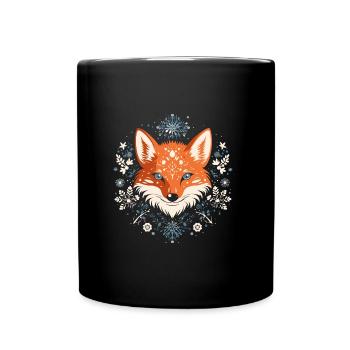 Frosty Fox Treats - Full Colour Mug - black - Front