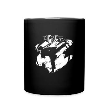 taekwondo-girl Allkampf Taekwondo-time - Tasse einfarbig - Schwarz - Vorne